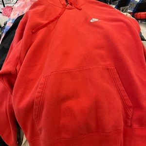 red nike hoodie
